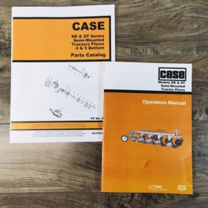 Case SR44 SR46 SR54 SR56 Semi-Mounted Tractor Plow Parts Operators Manual Set