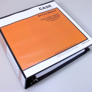 Case W1102D/Pd Vibrating Self-Propelled Roller Service Technical Manual Binder