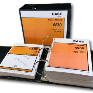 Case W30 Wheel Loader Pay Loader Service Manual Parts Catalog Shop Repair Set