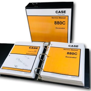Case 880C Crawler Excavator Service Manual Parts Catalog Shop Binder Trackhoe