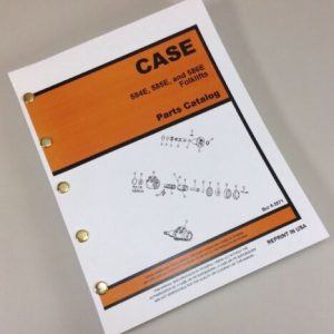 Case 584E 585E 586E Forklifts Fork Lift Parts Manual Catalog Exploded Views Book