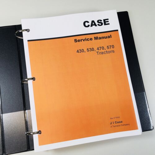 Case 430 530 470 570 Tractor Service Manual Set W/ 188D 188G 148G 159G Engine