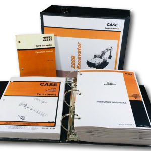 Case 220B Crawler Excavator Technical Service Parts Operators Manual Shop Set