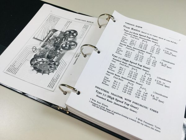 Ford Fordson Major Super Tractor Service Repair Manual Owners Parts Catalog Set - Image 7