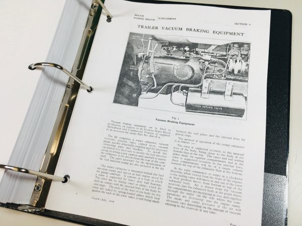 Ford Fordson Major Super Tractor Service Repair Manual Owners Parts Catalog Set - Image 6