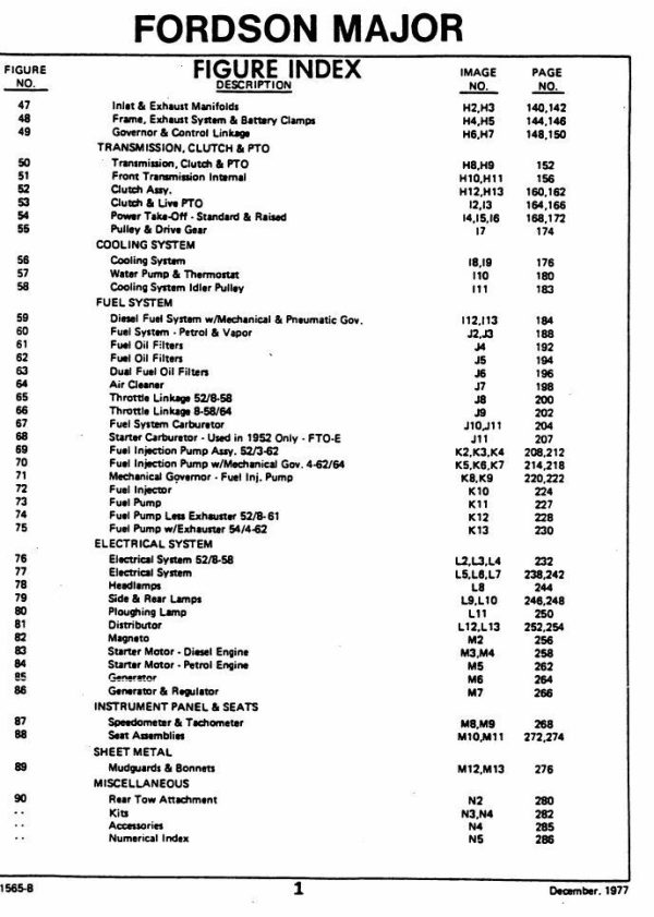 Ford Fordson Major Super Tractor Service Repair Manual Owners Parts Catalog Set - Image 5