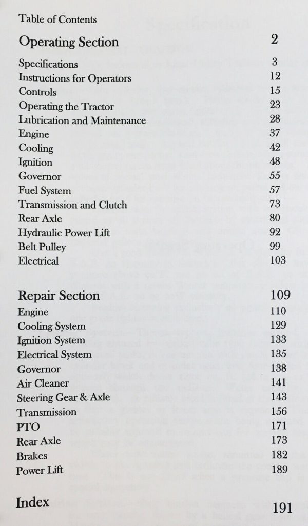 Ford Fordson Major Super Tractor Service Repair Manual Owners Parts Catalog Set - Image 2