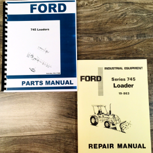 Ford 745 19-863 Loader for 340 540 Tractor Service Parts Manual Set Repair Book