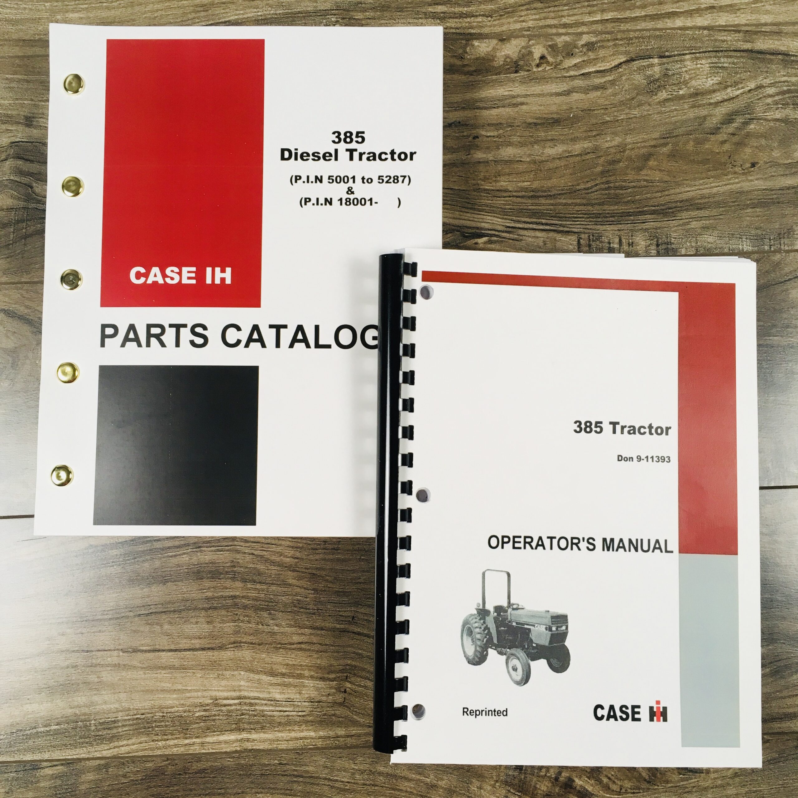 Case IH 385 Tractor Parts Catalog Operators Manual Owners Set Catalog 5001-After