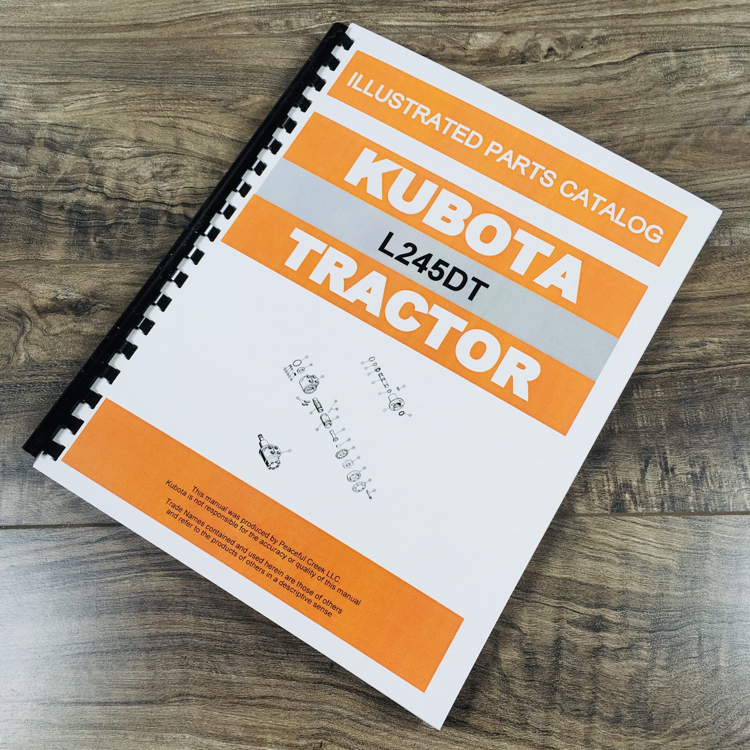 Kubota L245Dt Tractor Parts Assembly Manual Catalog Exploded Views Numbers
