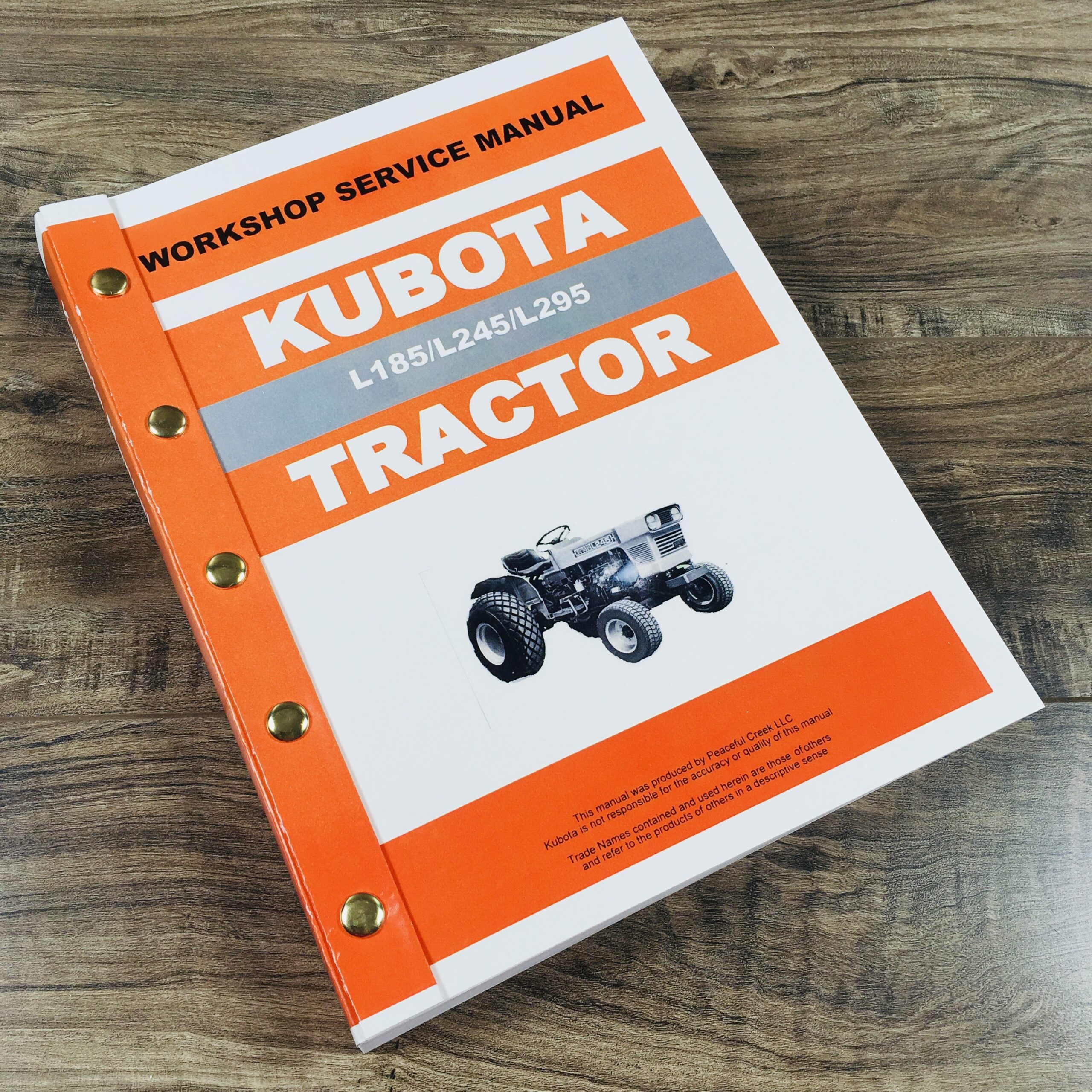 Kubota L185DT L245DT L295DT Tractor Service Repair Manual Technical Shop Printed