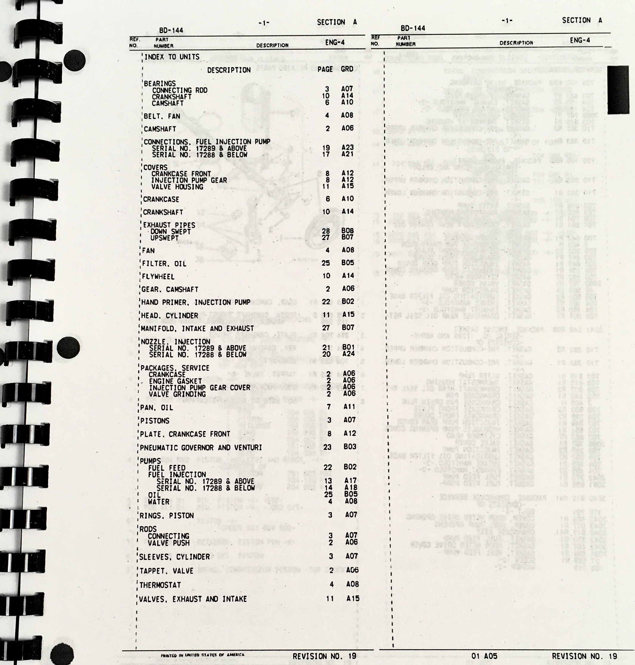 International 424 Tractor Bd-154 4 Cylinder Diesel Engine Parts Manual Catalog - Image 4
