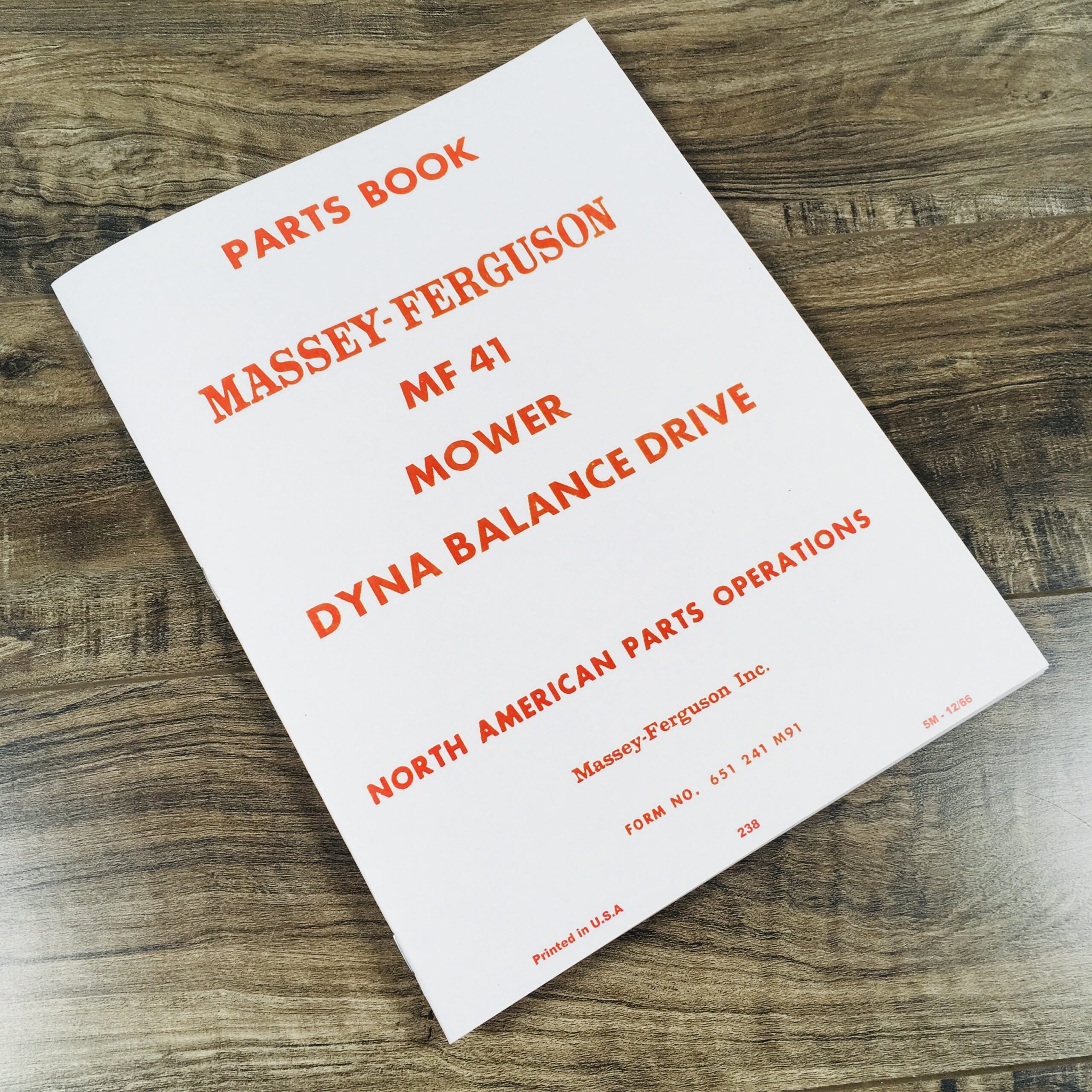 Massey Ferguson 41 Mf41 Sickle Bar Mower Parts Manual Catalog Book Exploded View