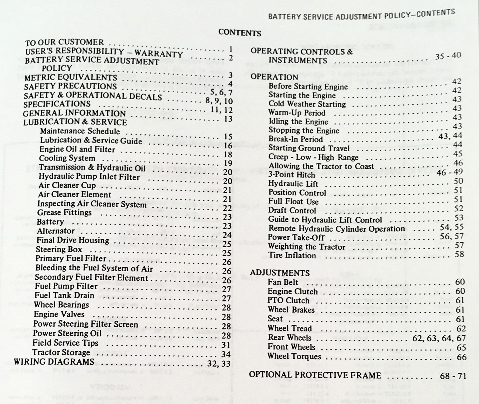 Allis Chalmers 5040 Diesel Tractor Owners Operators Manual - Image 3