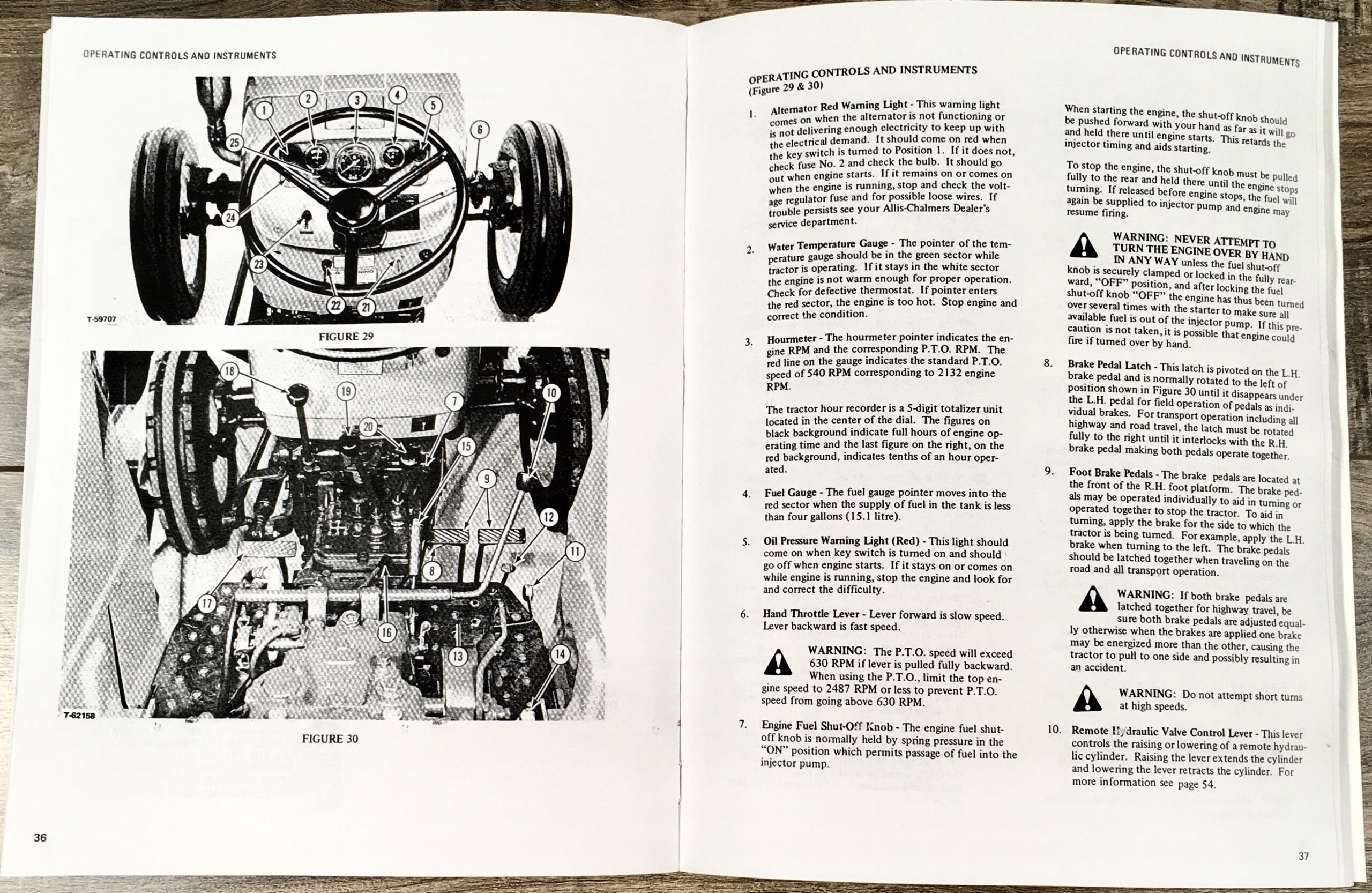 Allis Chalmers 5040 Diesel Tractor Owners Operators Manual - Image 4