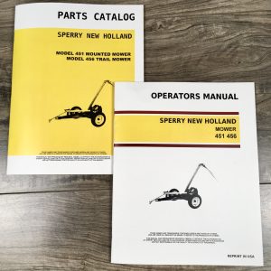 Set New Holland 451 456 Sickle Bar Mower Service Owners Operators Parts Manual