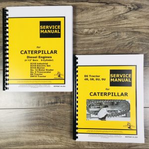Service Manual Set Caterpillar D6 Crawler Tractors 4R 5R 8U 9U Repair Shop Book