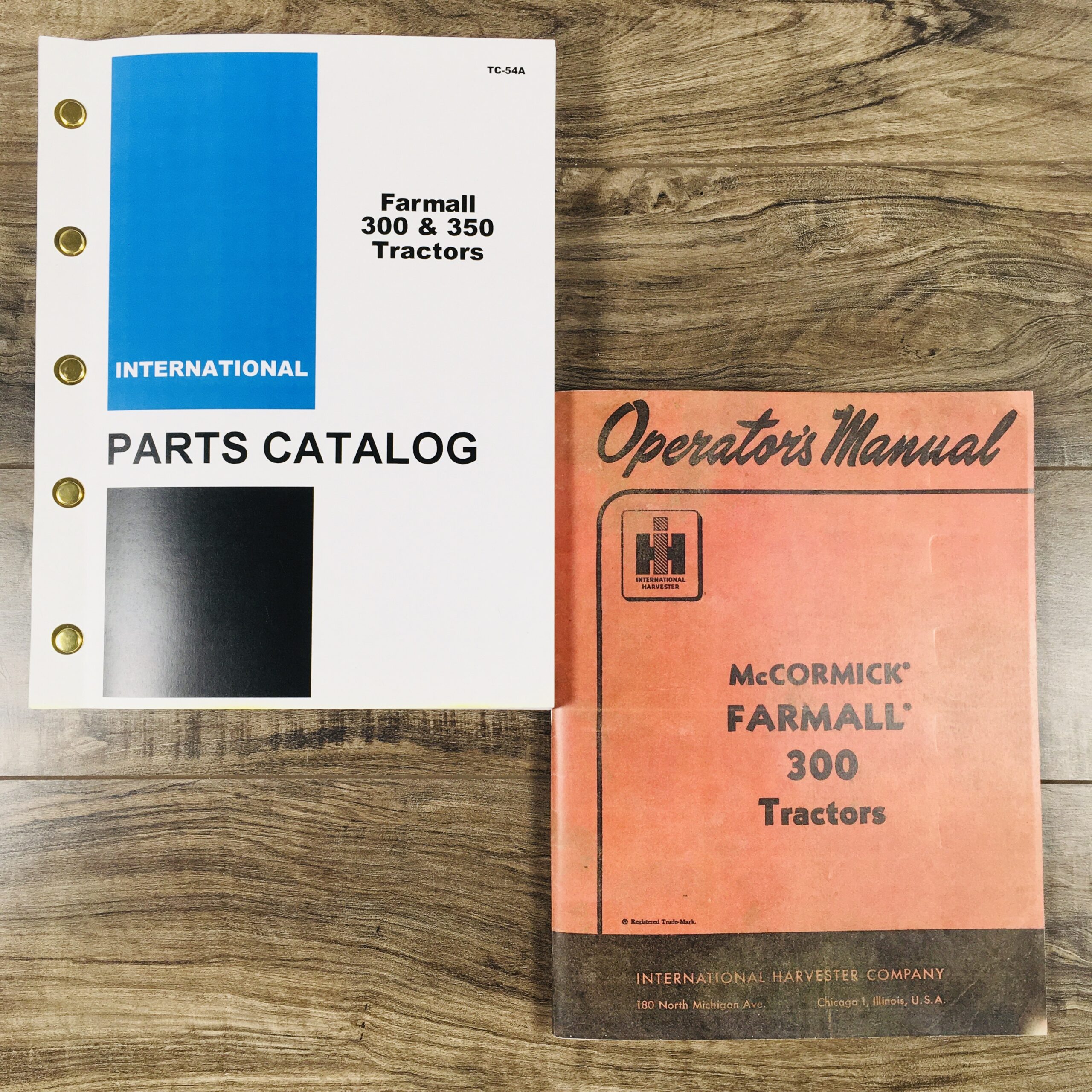 Set International Farmall 300 Tractor Owner Operator Parts Manuals Catalog Book