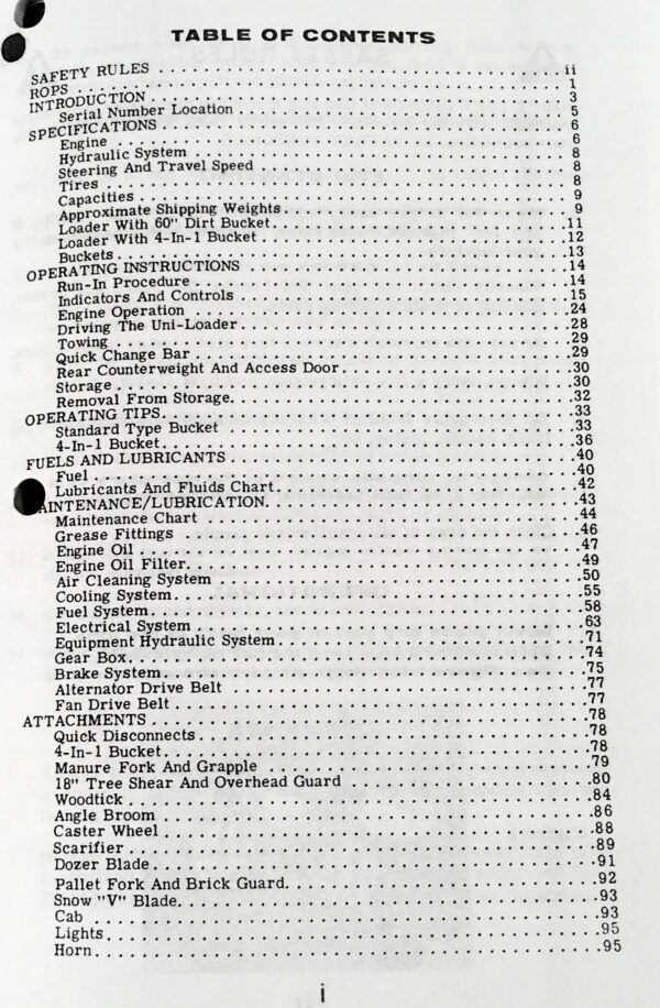 Case 1700 1737 1740 Uni Loader Skid Steer Service Parts Operators Manual Catalog - Image 20