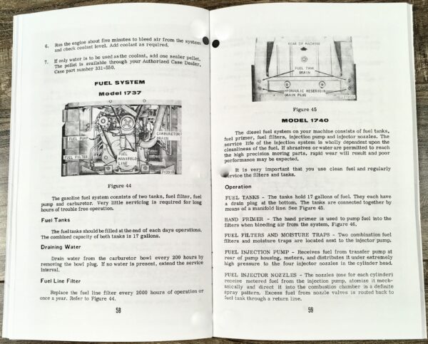 Case 1700 1737 1740 Uni Loader Skid Steer Service Parts Operators Manual Catalog - Image 22