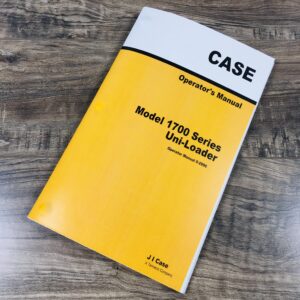 Case 1700 Series 1737 1740 Uni Loader Owners Operators Manual Maintenance Book
