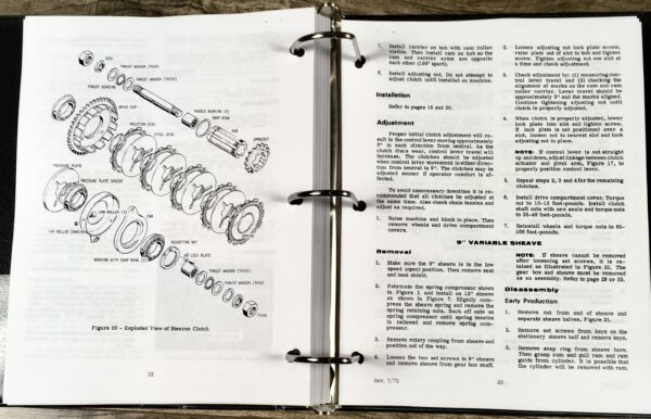 Case 1737 Uni-Loader Skid Steer Service Technical Manual Repair Shop Binder - Image 9