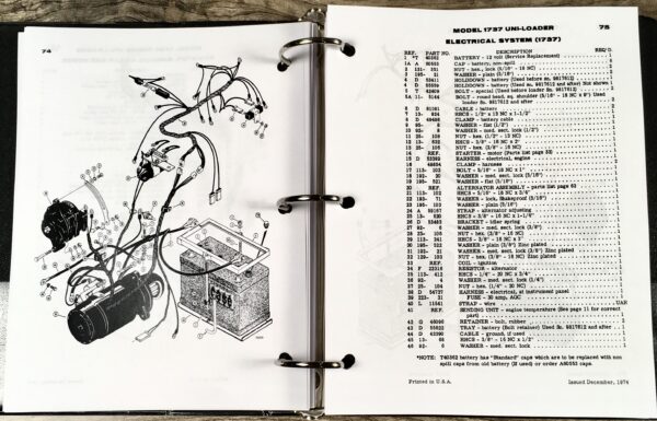 Case 1700 1737 1740 Uni Loader Skid Steer Service Parts Operators Manual Catalog - Image 8
