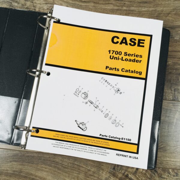 Case 1700 1737 1740 Uni Loader Skid Steer Service Parts Operators Manual Catalog - Image 2
