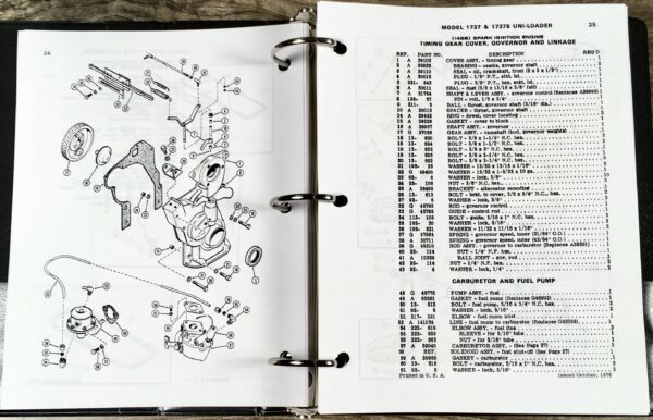 Case 1700 1737 1740 Uni Loader Skid Steer Service Parts Operators Manual Catalog - Image 6
