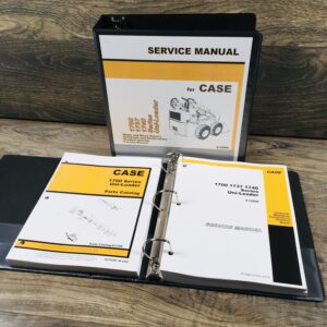 Set Case 1700 1737 1740 Uni-Loader Skidsteer Service Shop Manual Parts Catalog