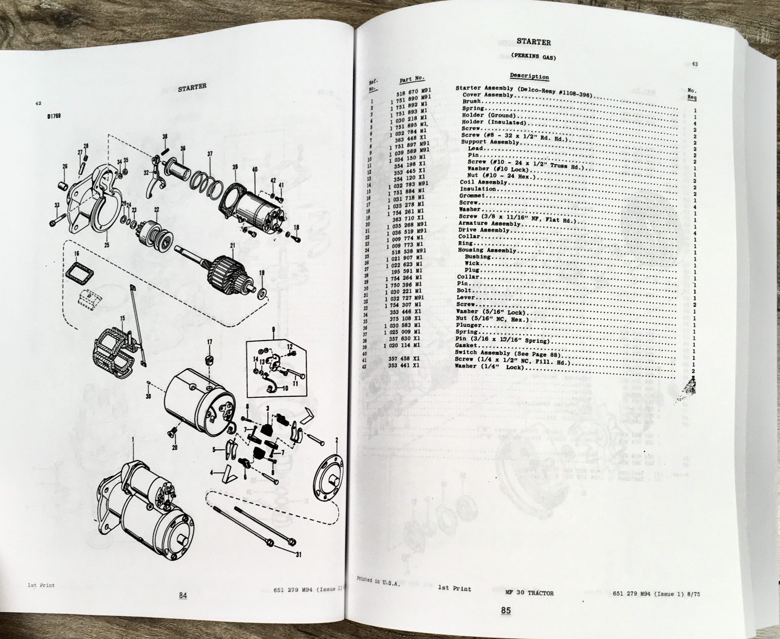 Massey Ferguson Mf 30 Industrial & Turf Tractor Parts Catalog Manual 1970-1976 - Image 7