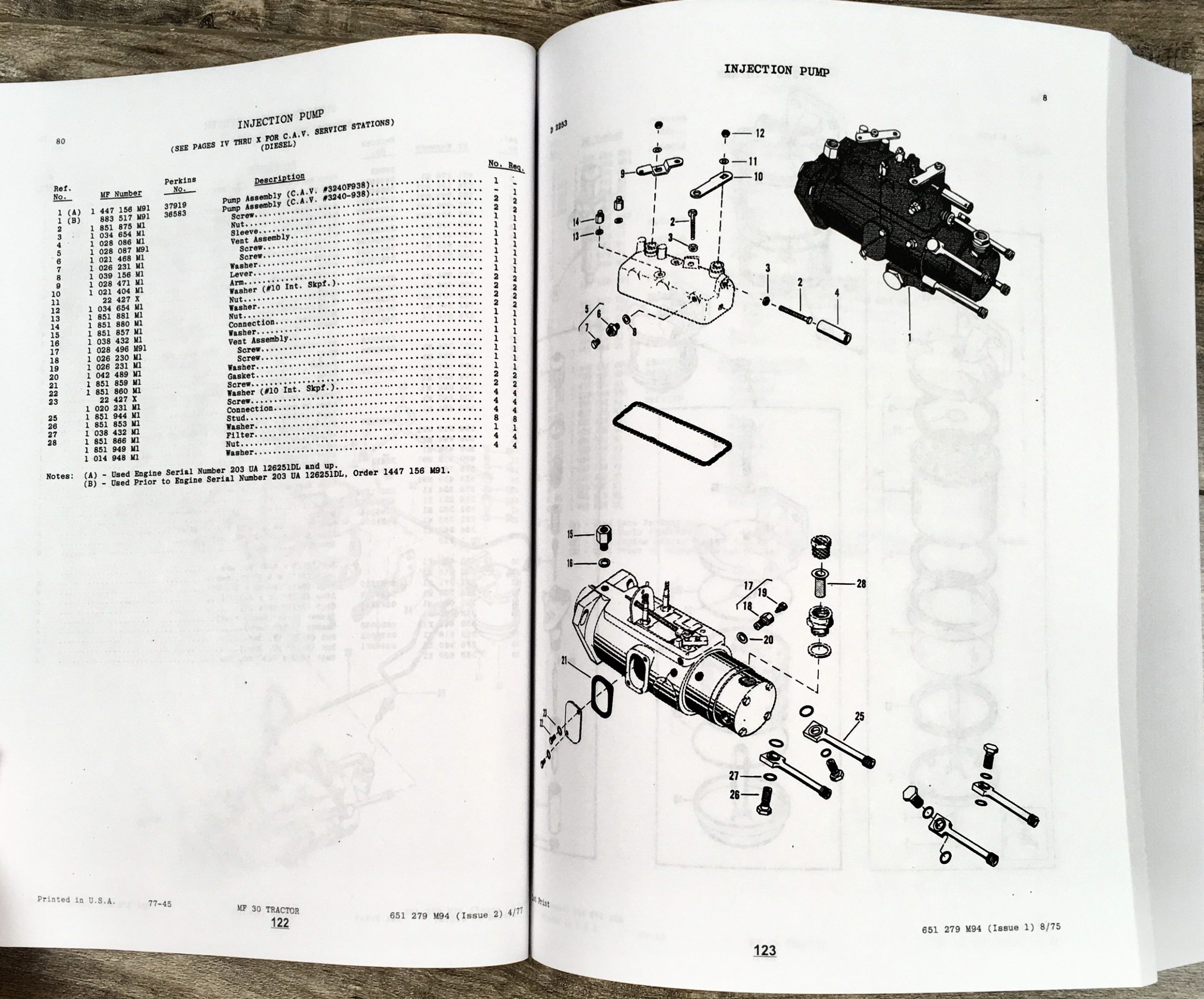 Massey Ferguson Mf 30 Industrial & Turf Tractor Parts Catalog Manual 1970-1976 - Image 8