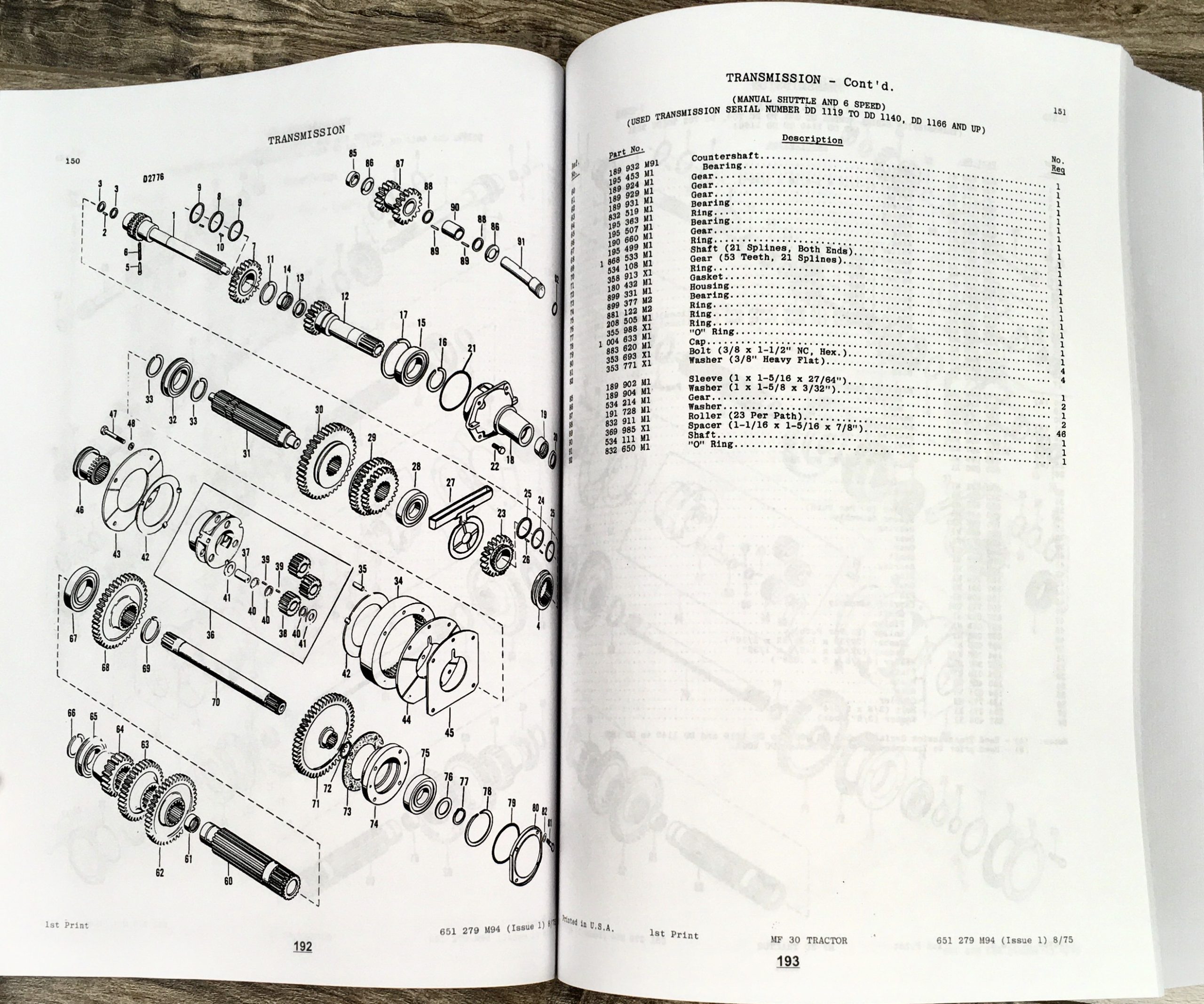 Massey Ferguson Mf 30 Industrial & Turf Tractor Parts Catalog Manual 1970-1976 - Image 11