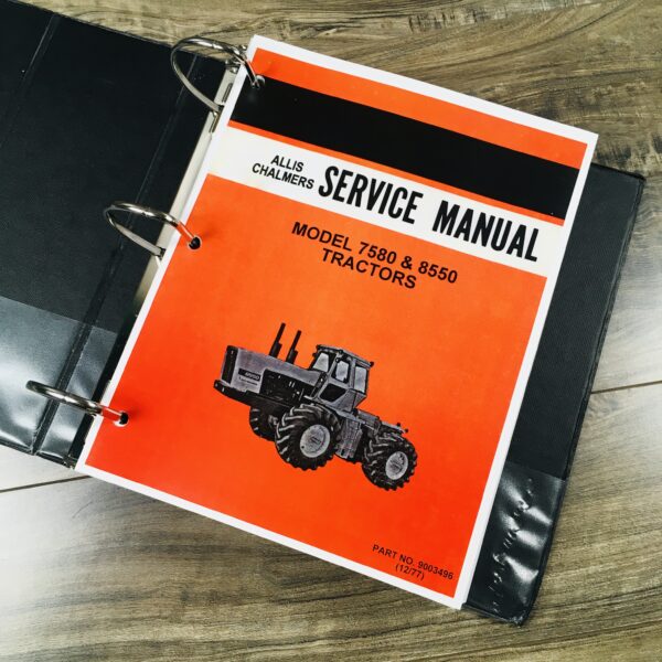 Allis Chalmers 7580 8550 Tractor Service Repair Technical Shop Manual Overhaul - Image 2