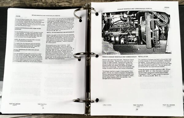 Allis Chalmers 7580 8550 Tractor Service Repair Technical Shop Manual Overhaul - Image 10