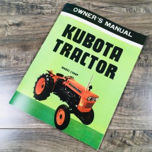 Kubota Tractor Model L 260P Operators Manual Owners Maintenance L260P L260 260