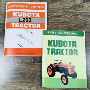 Kubota L260 Tractor Service Repair Manual Parts Catalog Shop Set Workshop