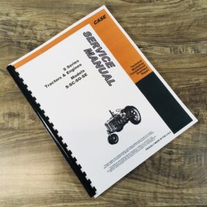 Case Series S Sc So Se Tractors Service Repair Manual Technical Shop Book