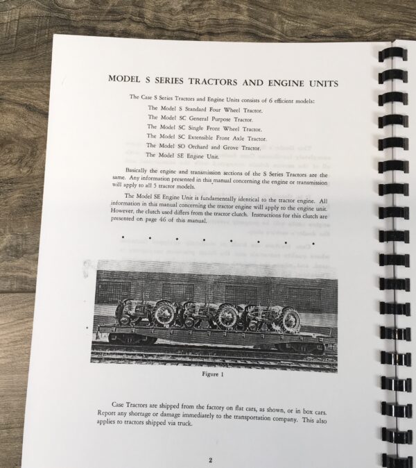 Case Series S Sc So Se Tractors Service Repair Manual Technical Shop Book - Image 9