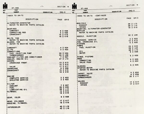 International 3588 3788 Tractor Service Parts Manual Complete Shop Set DT-466B - Image 9