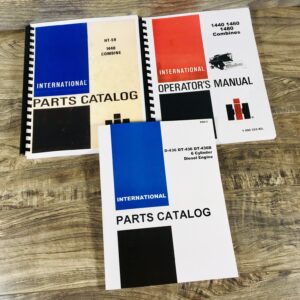 Lot International 1440 Combine Operators Parts Manuals Owners Catalog Book
