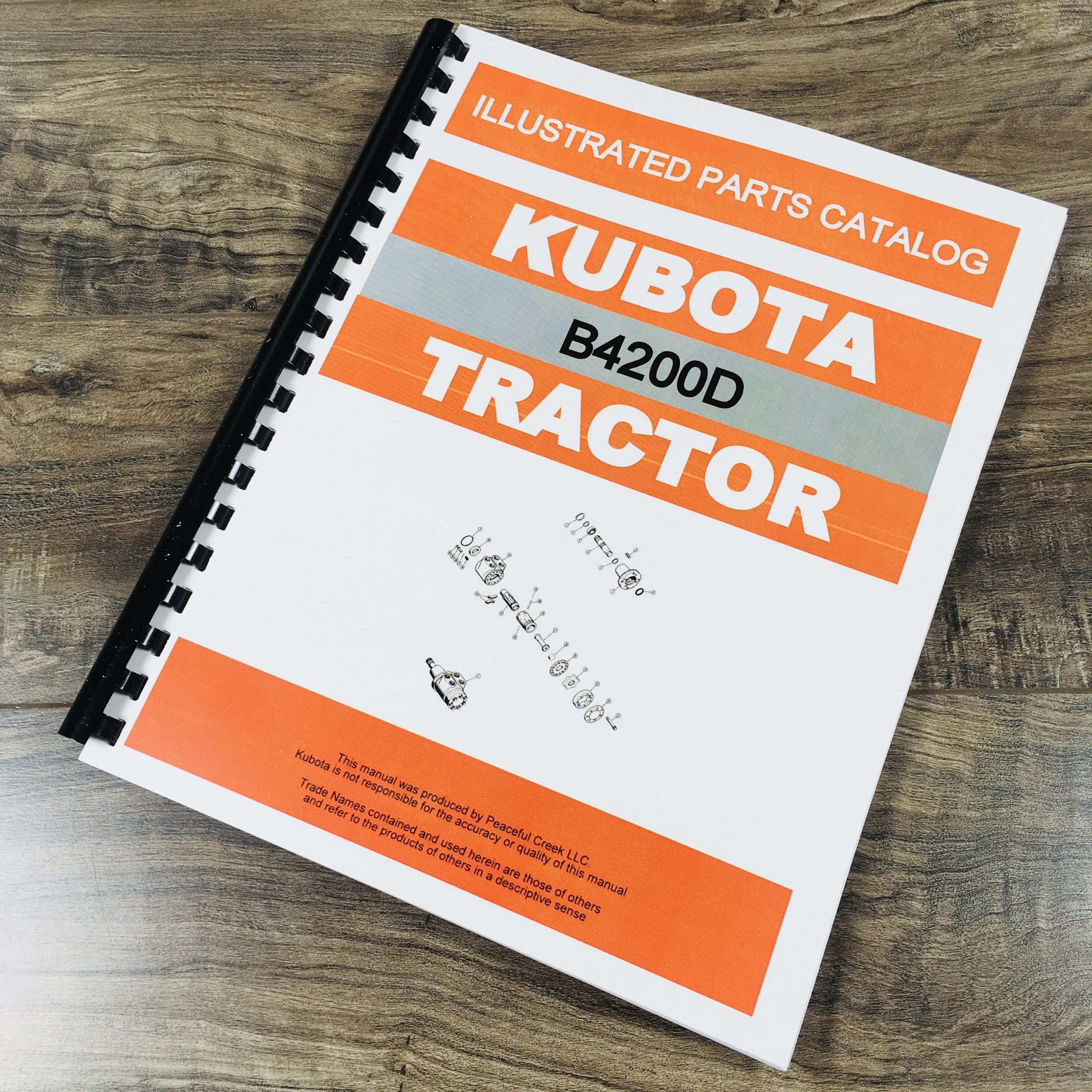 Kubota B4200D Tractor Parts Assembly Manual Catalog Exploded Views Numbers