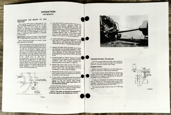 Sperry New Holland 420 Hayliner Square Baler Owners Operators Manual Maintenance - Image 7