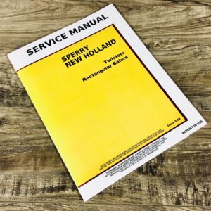 New Holland Twisters Rectangular For 565 570 575 Balers Service Manual Repair