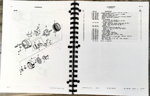 Massey Ferguson 265 Tractor Parts Catalog Manual Gas Diesel Sn-9A349200 & Up - Image 6