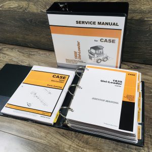 Set Case 1835 Uni-Loader Skid Steer Service Parts Catalog Manual Shop In Binder