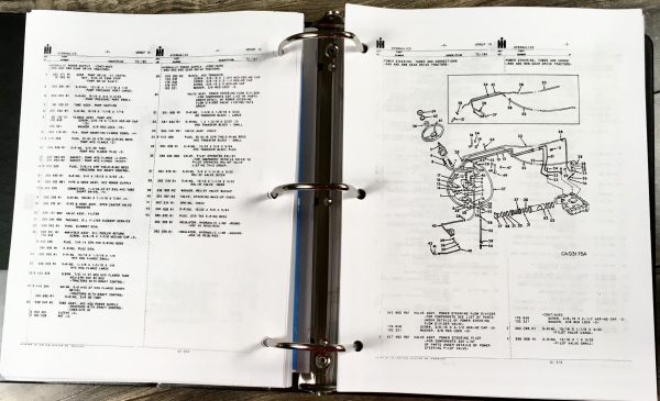 Farmall International 86 Hydro 686 Diesel Tractor Service Parts 4 Manual Set - Image 21