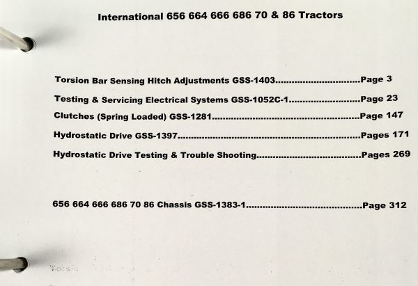 Farmall International 86 Hydro 686 Diesel Tractor Service Parts 4 Manual Set - Image 6