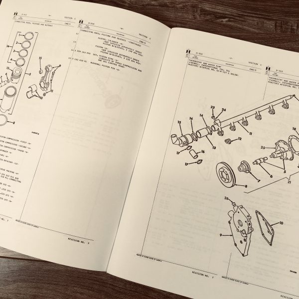 Farmall International 86 Hydro 686 Diesel Tractor Service Parts 4 Manual Set - Image 26