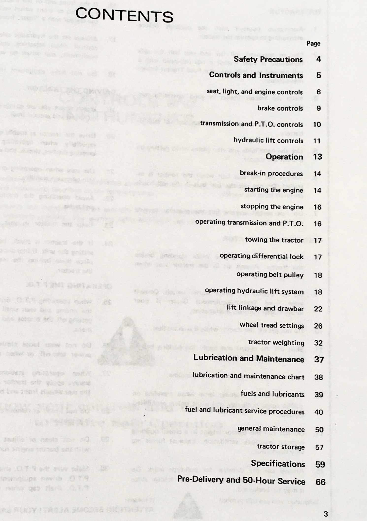 Ford 2600 3600 4100 4600 Tractor Operators Owners Manual Maintenance 1975 - 1981 - Image 2